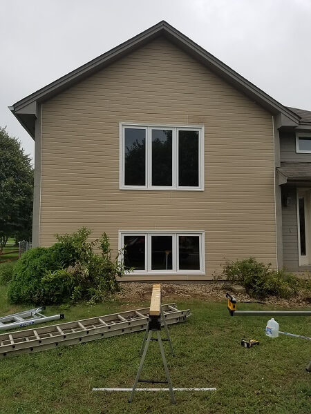 New siding installation - after